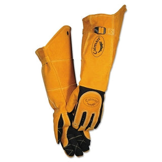 1878 21-in FR Insulated MIG/Stick Welding Gloves, Deerskin/Boarhide, Tan/Black