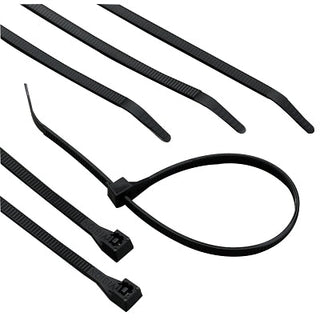 Heavy-Duty Cable Ties, 120 lb Tensile Strength, 15 in L, Ultraviolet Black, 50/Bag