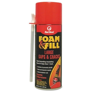 Polyurethane Triple Expanding Foam, 12 oz Aerosol Can, Champagne