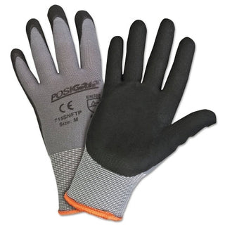 Micro Foam Nitrile Coated Gloves, X-Large, Black/Gray, 9 1/2 in, Palm Coated