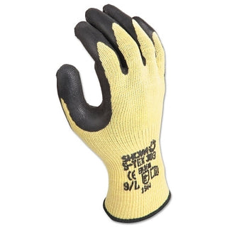 Gloves, Stainless Steel Lining, Rubber Latex Coating, X-Large, Yellow/Black