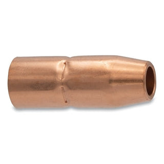 MIG Gun Nozzle, 1/8 in Recess, 3/8 in Bore, Tweco® Style 23, Self-Insulated, Copper