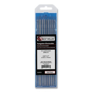 2%anthanated Tungsten Electrode, 3/32 in x 7 in, 10 PK