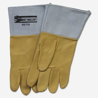 Pigskin 50-TIG Welding Gloves, Large, Tan